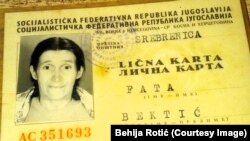 Posmrtni ostaci Fate Bektić pronađeni su u grobnici u blizini Potočara u junu 2021., a u januaru ove godine završena je DNK analiza i identifikacija. (Foto: Lična karta Fate Bektić izdana u vrijeme bivše Jugoslavije)