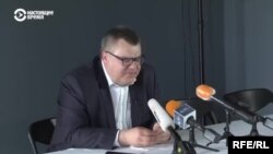 Віктор Бабарико (на фото) на останній перед затриманням пресконференції, Мінськ, червень 2020 року