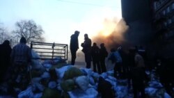 Утро на баррикадах в Киеве Утро на баррикадах в Киеве