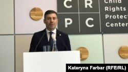 Уповноважений Верховної Ради України з прав людини Дмитро Лубінець під час своєї пресконференції. Київ, 2 липня 2025 року