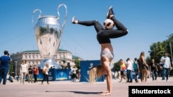 Финал футбольного матча Лиги чемпионов в Киеве, 26 мая 2018 года