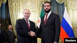 Vladimir Putin və Əhməd əş-Şaraa