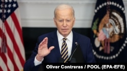 Президент США Джо Байден, 8 марта 2022 года