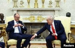 Президент США Дональд Трамп приймає канцлера Німеччини Фрідріха Мерца в Білому домі. Вашингтон, 5 червня 2025 року