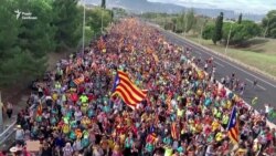 «Марш свободи». Тисячі каталонців колонами йдуть на Барселону – відео «Марш свободи». Тисячі каталонців колонами йдуть на Барселону – відео