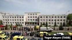 Школа №175 в Казани, где бывший ученик Ильназ Галявиев открыл стрельбу