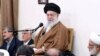 Supreme Leader Ayatollah Ali Khamenei addresses a group of top officials in Tehran on April 15.