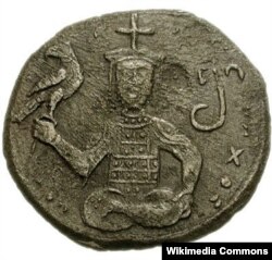 Монета с изображением грузинского царя Георгия III