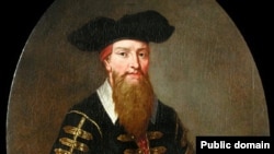 На портрете XVII века Иоганн Георг Фауст (1480-1540) - алхимик, астролог и маг времен немецкого Ренессанса