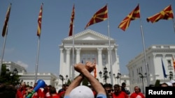 Антиправительственная демонстрация в Скопье, 17 мая 2015 года