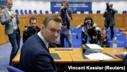 Олексій Навальний в ЄСПЛ у Страсбурзі, Франція, 24 січня 2018 року