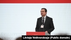 Vršilac dužnosti premijera Kosova i lider Pokreta Samoopredeljenje Aljbin Kurti, 7. septembar 2025.