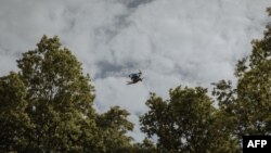 Дрон-камікадзе українських військ, запущений по російських позиціях, Харківська область, 16 травня 2024 року