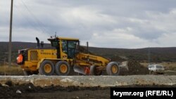 Строительство трассы «Таврида», октябрь 2017 года. Иллюстрационное фото