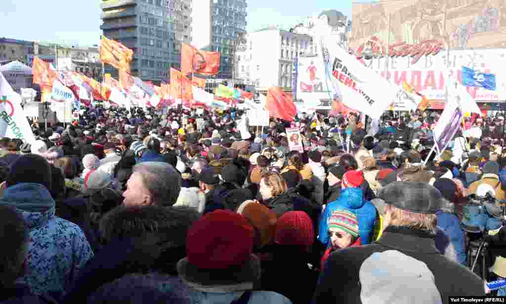 Митинг "За честные выборы" на Новом Арбате 10 марта 2012 года